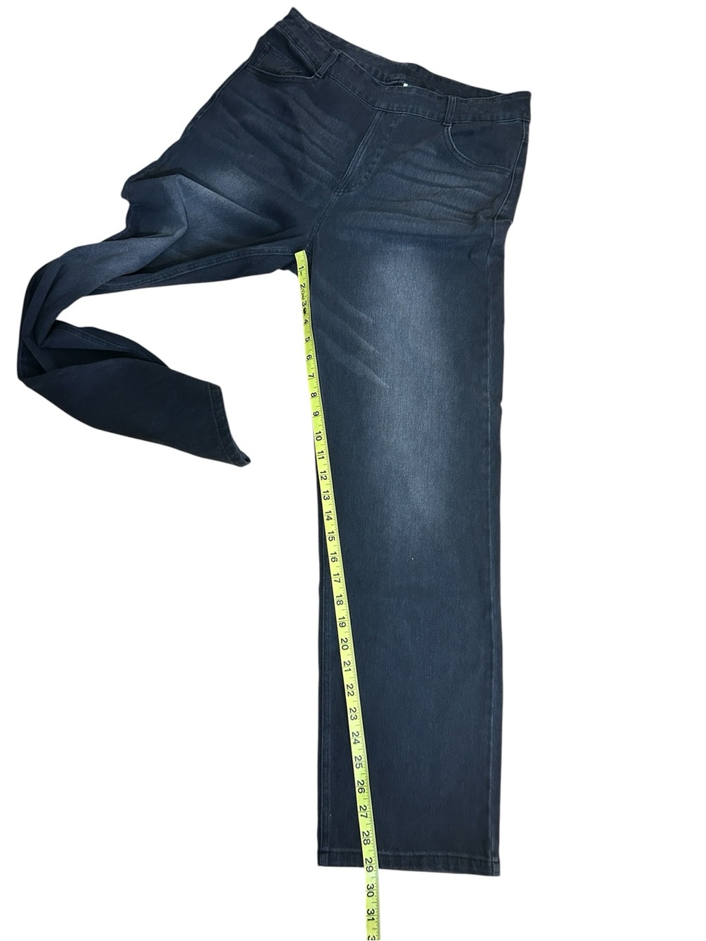 Halara Black Comfort Waist Stretch Denim Straight Leg Jeans size large - Picture 8 of 8